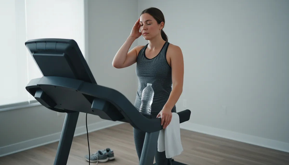 Tête qui tourne sur un tapis de course, les causes et les solutions